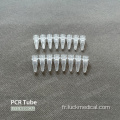 Tubes PCR en plastique avec bouchons